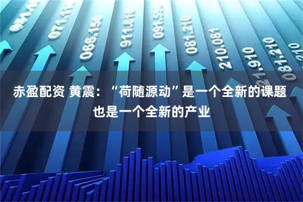 赤盈配资 黄震：“荷随源动”是一个全新的课题 也是一个全新的产业